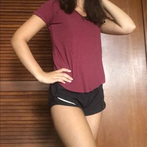 seriously soft perfect tee (maroon)